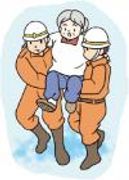 救助される高齢者